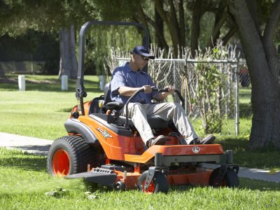 Zero Turn Diesel cutting grass